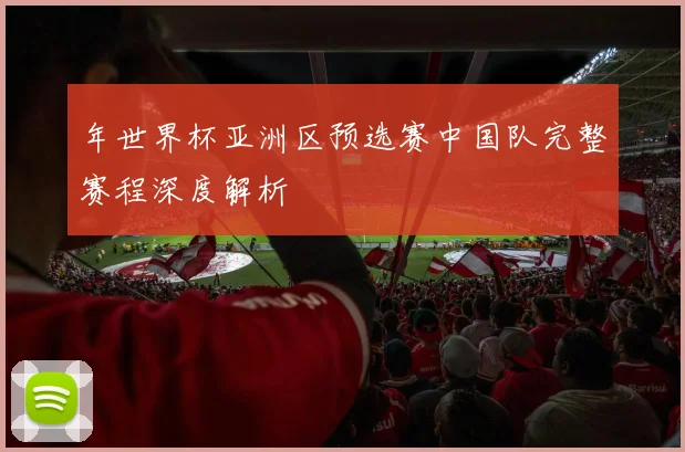 年世界杯亚洲区预选赛中国队完整赛程深度解析